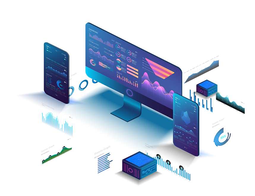 computer-screen-phone-with-data-graphs-charts